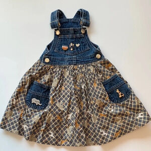 Toddler Time - JC Penny, size 1, Noah’s Ark overall‎ dress
